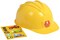 Jr. Construction Worker Helmet Yellow foreman boys kids halloween costume accessory
